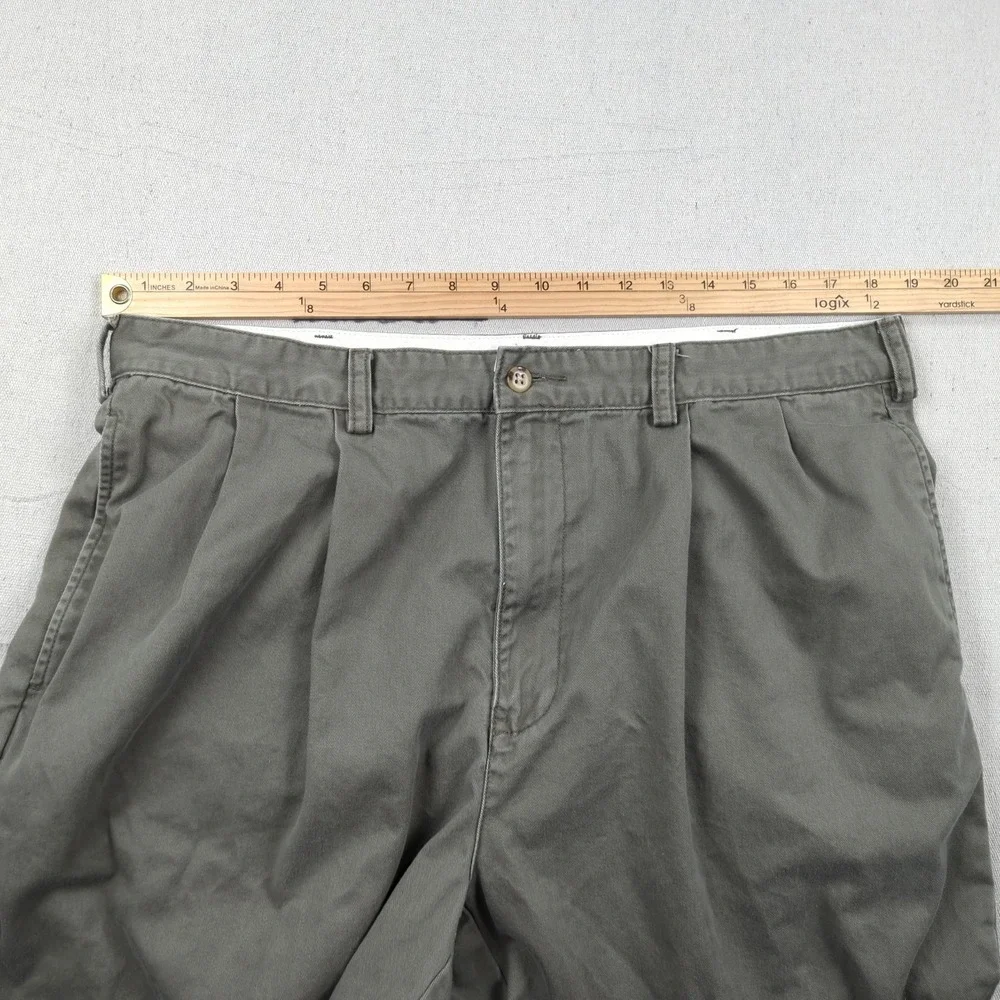 Vintage Polo Jeans Co Pants‎ Mens 38x30 Khaki Pleated Preppy Ralph Lauren